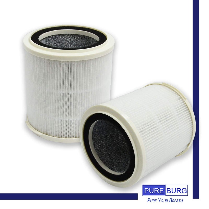 PUREBURG Replacement Filter Compatible with INTEY NY-BG55 Air Purifier,2-Pack H13 4-Stage Filtration Activated carbon Air Clean Dust VOCs Odor PM2.5 - Image 3